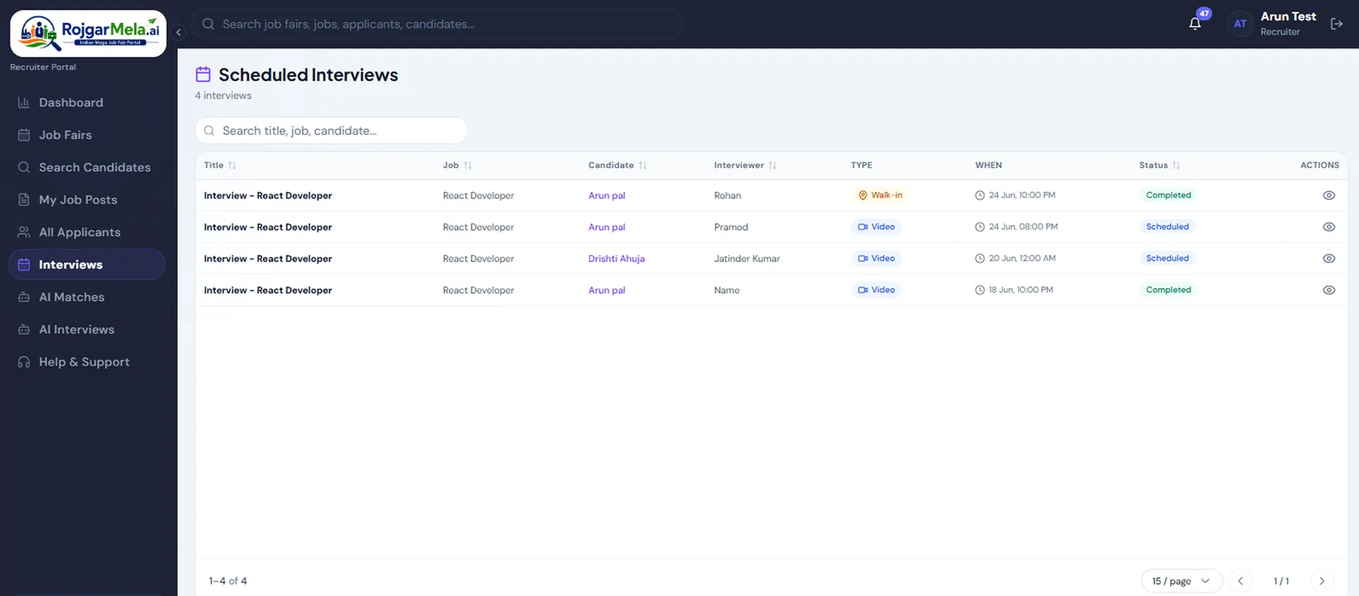Auto Interview Scheduling